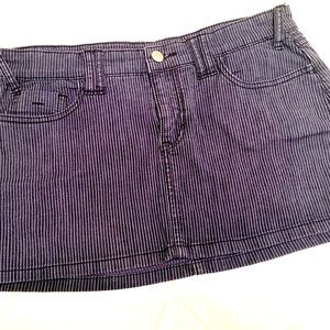 XXI Lowrise denim mini skirt